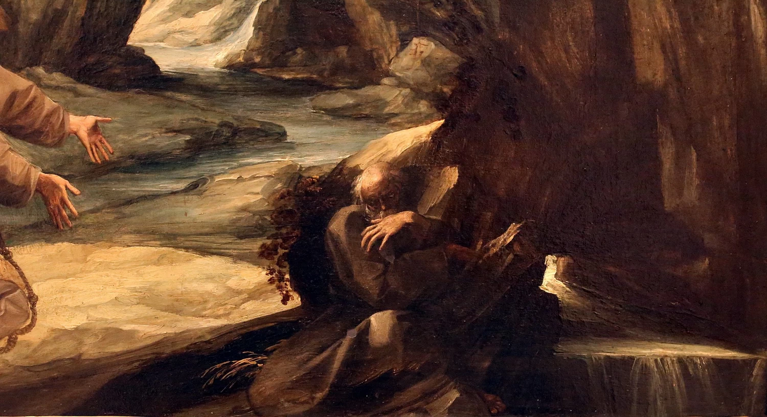 San Francesco riceve le stigmate - dettaglio